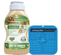 Nutritious Licking Mat Pastes for Dogs and Cats (Paste + Mat, HIP & JOINT beef)