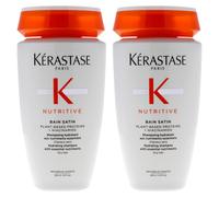 Nutritive Bain Satin Shampoo - Pack of 2 by Kerastase Unisex - 8.5 oz