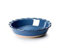 NUTRIUPS 10 Inch Pie Baking Dish, Round Baking Dish for Kitchen, Pie Plate for Baking Oven Safe