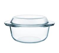 NUTRIUPS Glass Casserole Dish with Lid, 2.5L Oven Proof Dishes, 20CM Glass Oven Dish with Lid