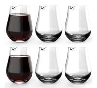 NUTRIUPS Set of 6 (200ml/pcs) Mini Carafe Mini Individual Wine Carafe Single Serving Glass Wine Carafes Set Glass Mini Carafe Decanters Small Individual Wine Decanter