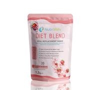 NutriVolv Diet Blend Meal Replacement Shake | 30 Servings | High Protein, Build Lean Muscle | Weight Loss | Vitamins, Minerals, Botanicals & Digestive Enzymes | Strawberry Milkshake Flavour 1.2kg