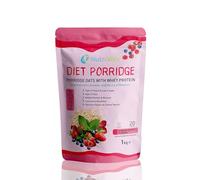 NutriVolv Diet Porridge | High Protein & Fibre, Low Sugar & Calories | 20 Servings | Lean Muscle | Supports Weight Loss | Added Vitamins, Minerals & Thermogenic Blend | Summer Berries Flavour 1kg