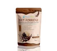 NutriVolv Diet Porridge, High Protein Porridge, High Fibre, Low Sugar, Low Calories, Double Chocolate Flavour, 1kg, 20 Servings, Lean Muscle Support, Supports Weight Loss, Added Vitamins & Minerals