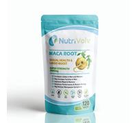 NutriVolv Maca Root Supplement 2000mg | 120 Vegan Tablets | High Strength Energy, Stamina & Endurance Support | Fertility & Hormone Balance for Men & Women | Libido & Vitality Booster | UK Made