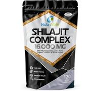 Nutrivolv Shilajit Complex 16,000mg - 120 Capsules | 60% Fulvic Acid | Himalayan Shilajit with Ashwagandha, Lion’s Mane, Turmeric & Black Pepper | Energy, Testosterone & Brain Support