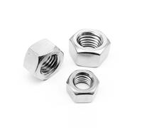 Nuts 1/2/5/10/25/50/100pcs M1 M1.2 M1.4 M1.6 M2 M2.5 M3 M3.5 M4 M5 M6 M8 M10 M12 M16 M20 M24 A2 304 Stainless Steel Hex Hexagon Nut(50pcs M2)