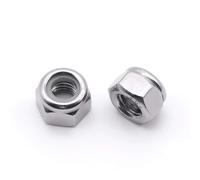 Nuts About Bolts 10x 3/8 A2 Stainless Steel Self-Locking UNF Nyloc Nuts for Imperial Bolts, Screws, and Fasteners