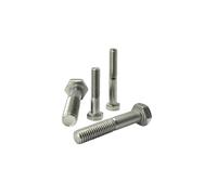 Nuts About Bolts M6-1.0p x 55mm Hexagon Head Bolts | Part Threaded Hex Bolt | A2 Stainless Steel | Automotive, Machinery & Structural Fixings - Pack of 10