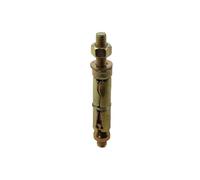 Nuts About Bolts M6 x 60mm Projecting Bolt Shield Anchor, Heavy Duty Rawlbolt, Zinc Yellow Plated, Concrete Brick Block Stone - Pack of 16