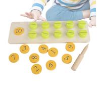 Nuts and Bolt Toys - Mathematics Education Funny Interactive Board - Counting Nuts Game, Learning Number Tracing Toy for Boys to learn interactively while improving toy science skills. Made from
