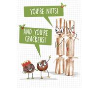 Nuts and Crackers - Cute Christmas Card With Foiled Finish