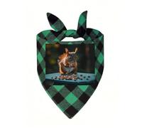 Nuts and Squirrels Dog Bandanas for Small Medium Large Dogs Cats | Soft Polyester Pet Triangle Scarf Kerchief Novelty Pet Bib for Birthday, Photo Shoots, Wedding, Parties Pet Accessories