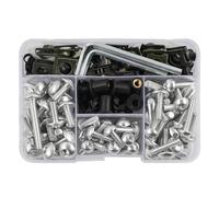Nuts Assortment Motorcycle Fairing Bolt Kit For XMAX NMAX TMAX CG250 For Jog 50 70 FZ8 Windscreen Screws Fasteners Frame Bolts Nut Clips Motorbike Panel Screw Pack(Silver)