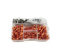 Nuts Assortment Set For BMW S1000R S1000 For Benelli Be300 Be600 Tnt/be 300 600 Body Fastener Clips Screw Nuts Bodywork Screws Motorcycle Fairing Bolts Kit(Orange)