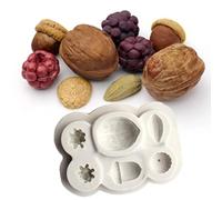 Nuts & Berries Moulds Fondant Cake Decorating Tools Silicone Sugarcraft Chocolate Baking Tools Diy Cakes Molds 1set
