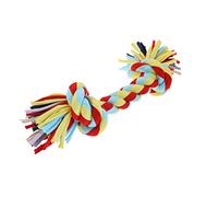 Nuts For Knots "Twist-Tee 2 Knot Tugger Cotton Dog Toy | Cotton twist rope tugger dog toy - machine washable dental toy for tug and fetch
