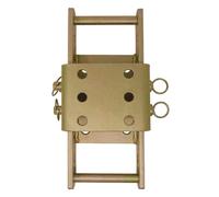 NUTS 'N' BOLTS Yellow (Gold) Zinc Passivated Adjustable height mounting towball coupling drop plate bracket Land Rover 4x4 3500kg Tow Hitch Drop Plate 2 Pin 370mm Towbar Towing Trailer (Large)3598