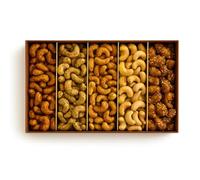 Nuts Pick Cashew Gift Box - Nuts Gift Set - Snack Variety Box, Roasted Salted, Flavoured and Honey Cashews