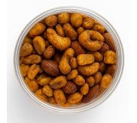 Nuts Pick Hot Chilli Nut Mix 1kg, Spicy Corn Almonds Cashews and Honey Chilli Peanuts, Vegetarian Snack, Premium Resealable Pouch