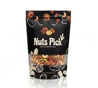 Nuts Pick Premium Mixed Nuts Roasted Unsalted 1kg, Cashews Almonds Pecans Pistachios, Great Taste Award Winner, Vegan, Premium Resealable Pouch