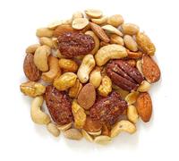 Nuts Pick Sweet and Salty Nut Mix 500g, Honey Peanuts Salted Cashews Roasted Almonds Caramelised Pecans, Premium Resealable Pouch