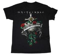 NUTS SNACKS Whitesnake Restless Heart David Coverdale T-Shirt Black XL