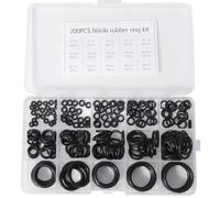NUTTDOO O-ring seals,200pcs O-Rings Gasket kit Rubber Nitrile Washers O Rings Assorted for Mixer Taps, Plumbing, Rubber Spacer Gasket Washers Seal