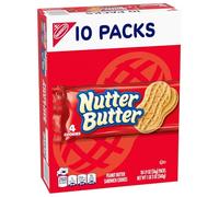 Nutter Butter Peanut Butter Sandwich Cookies, 56g - Pack of 10 (560g)