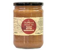 Nutterra - Organic Wholegrain Peanut Butter 500 g - 100% Peanuts, No Palm Oil, No Additives - High Protein, Vegan