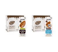 Nutty Bruce - Unsweetened Organic Activated Almond Milk - Certified Organic & Vegan Milk - 6 x 1L & Organic Activated Almond Coconut Milk - Certified Organic & Vegan Milk - 6 x 1L