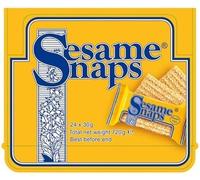 Nutty Crunch Snack Bites 24 x 30g - Sesame Seed or Coconut Flavour - Sweet Crunchy Nut Bars - Gluten Free Vegan Snack - High Energy On-The-Go Treat - Bulk Pack (Sesame Seeds)