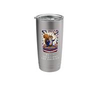Nutty Solutions for America Funny Squirrel Political Pun Stainless Steel Insulated Tumbler