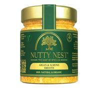 NuttyNest Argan & Almond Spread SMOOTH - 230g | Vegan, Handmade with Pure Argan Oil | Natural Almond Butter, Protein-Rich Natural spread for Healthy Breakfast & Snacks