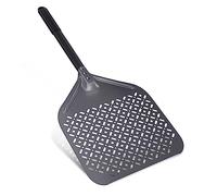 NUTUNI 12 Inch Rectangular Pizza Peel, 12" x 14" Perforated Anodized Aluminum Pizza Turning Peel, Pizza Turning Paddle, 28.4 Inch Overall