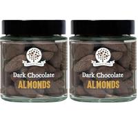 Nutural World - Dark Chocolate Almonds - 85g (Pack of 2)