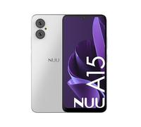 NUU A15 Cell Phone 4GB + 128GB, Compatible with Mint, Metro, T-Mobile, Qlink and More, Perfect for Teenagers, Dual SIM 4G, Octa-Core Helio G36 2.2GHz 6.5" HD+, Android 13, White, US Warranty
