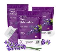 Nuubu Deep Cleansing Foot Pads 3 Pack for System Cleansing, Foot Patches for Foot Care, and Relaxation. Japanese Foot Pads Infused with Lavender to Help Sleep. Foot Pads for Detoxing and Purifying