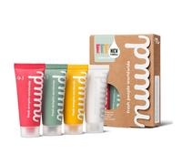 Nuud Family Pack - New Formula - Natural Vegan Cream Deodorant Against Sweat Odour - Natural Cosmetics without Aluminium, Alcohol, Chemicals and Animal Testing - 4x 20ml