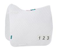 Nuumed Dressage Competition Saddlepad with Number Pockets (Sp17 Dr) White - X-Large -