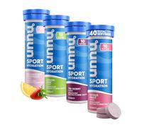 Nuun Sport Electrolyte Tablets - Dissolvable in Water, Mixed Flavors | 5 Essential Electrolytes for Hydration | 1g Sugar Drink Mix | Vegan, Non-GMO | 4 Pack (40 Total Servings)