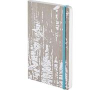 Nuuna Inspiration Journal Book with Colored Landscape 176 Pages and Elastic Closure A5 (Pure)