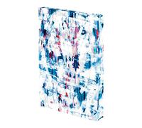 Nuuna Notebook A5+ | Composition L - Strata | Dotted Journal | 3.5 mm Dot Grid | 256 Numbered Pages | 120 g Premium Paper | Jeans Label Material | Vegan | Sustainably Produced in Germany