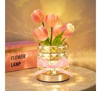 NuuNuy Tulip Flower Lamp, Mothers Day Gifts | USB Rechargeable Cordless Night Light | Touch Control | 3-Color Adjustable Dimming | Mothers Day Gift for Mom, Birthday Gift for Women, Home Decor