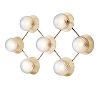 Nuura - Liila 7 Wall/Ceiling Lamp, Nordic Gold / Clear - Clear