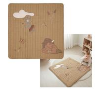 NUUROO Emil Baby Activity Play Mat | 110x110cm Organic Cotton Tummy Time & Crawling Mat | Soft Padded Montessori Floor Mat for Babies & Toddlers Play Gym | Safe CE Certified (Unicorn)