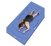 nuveti Large Exercise Mat (6'x 3'), Extra Wide Workout Mat for Men and Women, Yoga Mat Thick 1/2 Exercise Mats Non-Slip, Non-Toxic, Large Fitness Mat Perfect for Barefoot Exercise (Yoga, Pilates