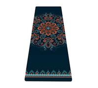 nuveti Yoga Mat Print Extra Thick TPE Non Slip Fitness Exercise Mat with Carrying Bag, 72"x24" Extra Thick 6MM Exercise & Workout Mat for Yoga, Pilates Fitness and Floor Exercises