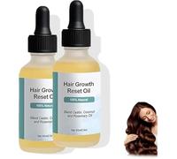 Nuvi Hair Growth Oil,Nuvi Hair Growth & Reset Oil,100% Natural HairGrowth Serum for Thickening Mask & HairLoss Treatment,Rosemary Hair Care Essential for All Hair Types (2 Pcs)