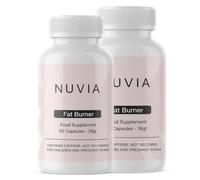 Nuvia Food Supplement - Weight Management Support - 120 Vegetarian Capsules Contains Caffeine - Manufactured in the UK - Slim Warriors
